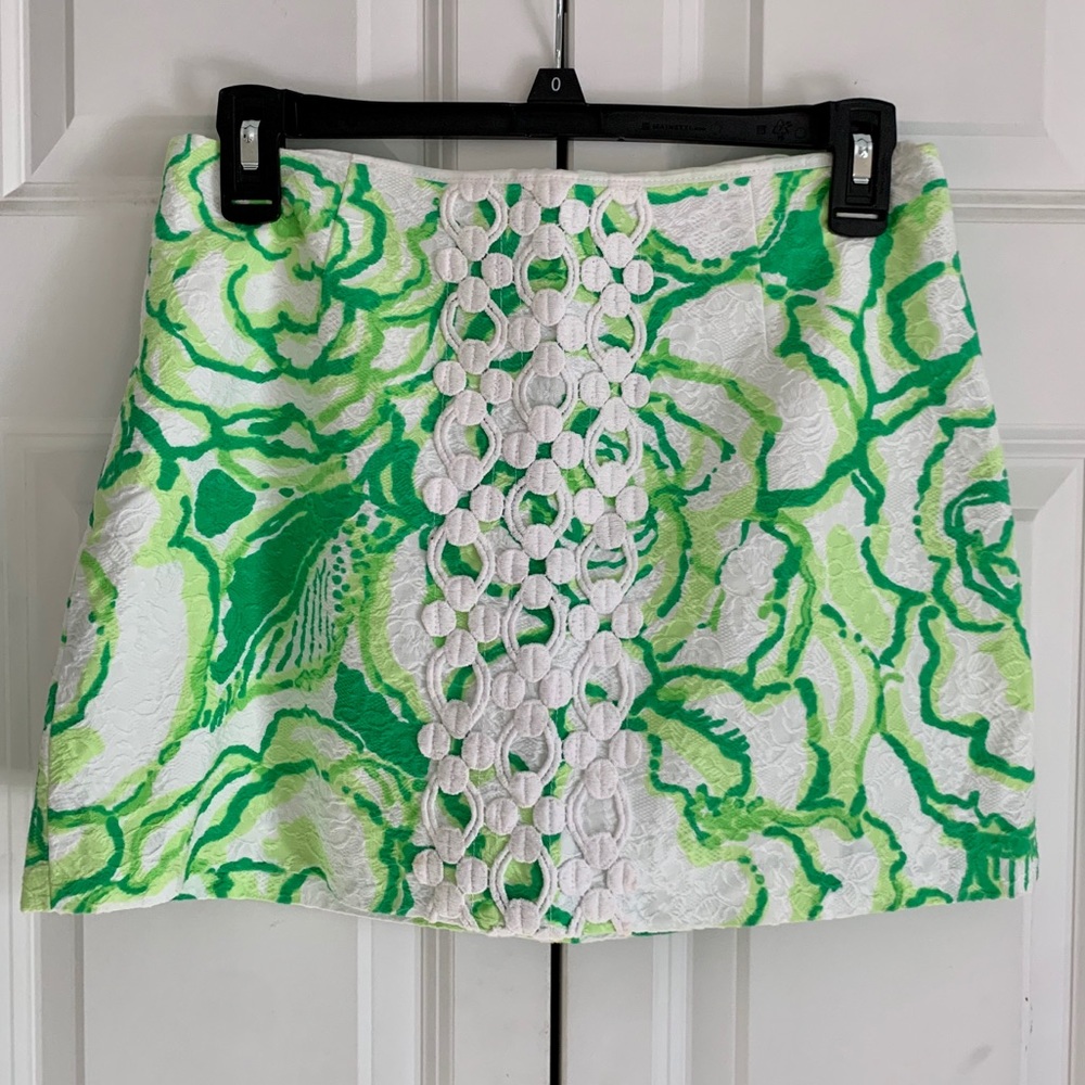 Lilly Pulitzer Mini Skirt with Patterned Accent